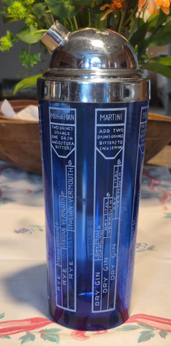 Art deco cobalt blue glass - deco,