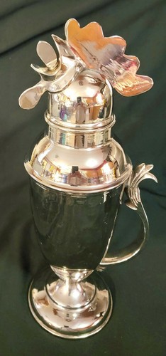Rooster silver shiny - silver, 13"