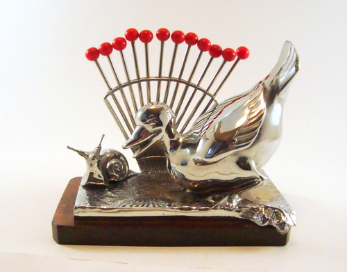 French art deco chrome red - french, 12