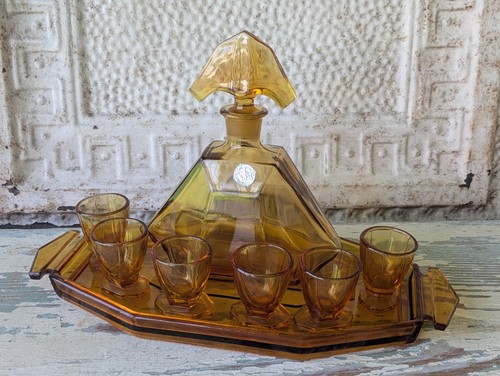 1930 art deco - glass, decanter