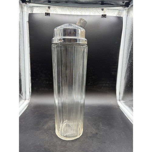 Vintage art deco ribbed glass - vintage,