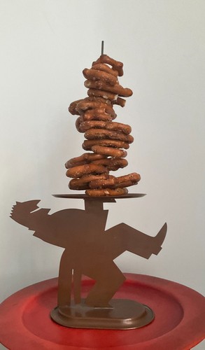 Art deco chase copper pretzel - art,